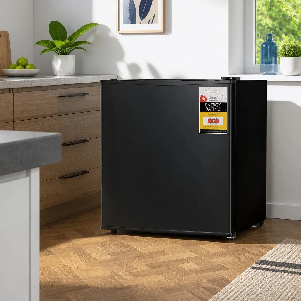 Small Upright Freezer Black 31L Compact Freestanding Vertical Freezer