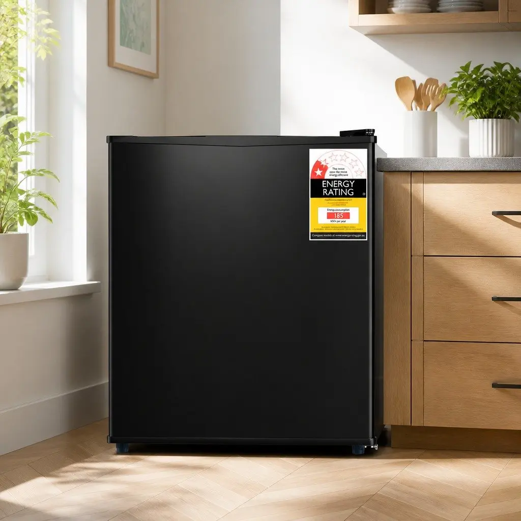 Small Upright Freezer Black 31L Compact Freestanding Vertical Freezer
