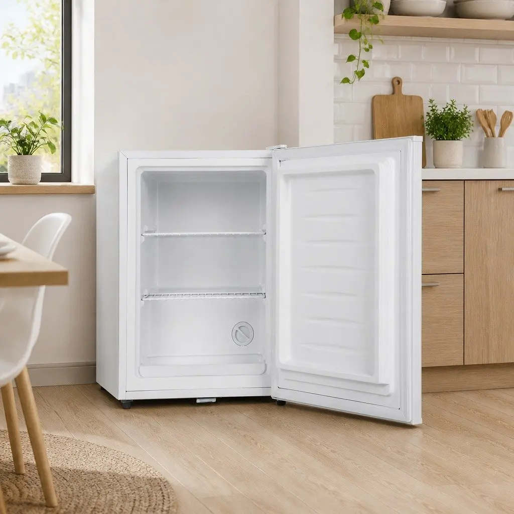 42L Upright Freezer Fridge Portable Compact Caravan Apartment Holiday Home White