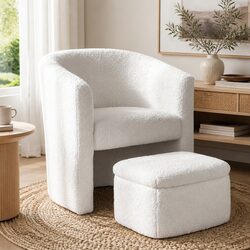 Accent Chair and Ottoman Set - Comfort Meets Function