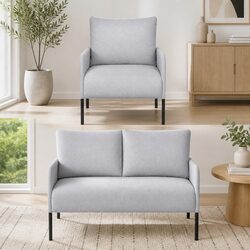 Enjoy a Modern 4 Seater Armchair Sofa Set