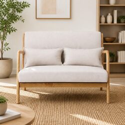 Chic Beige Upholstered Armchair for Any Room