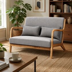 Your New Light Grey 2-Seater Loveseat Awaits