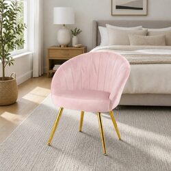Chic Pink Velvet Armchair for Stylish Comfort