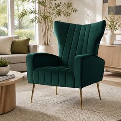 Your New Favorite Green Velvet Accent Chair Awaits