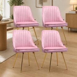 Chic Velvet Dining Chairs Set of 4 for Every Occasion