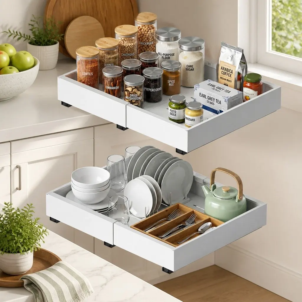 Expandable Cabinet Drawer Organizers, Pack of 2