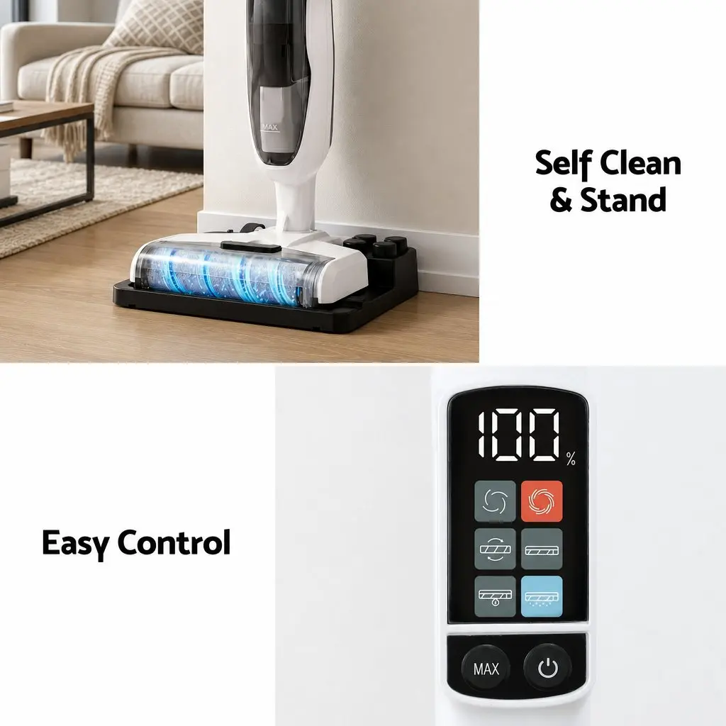 Cordless Wet Dry Vacuum Mop and Sandwich Press Combo