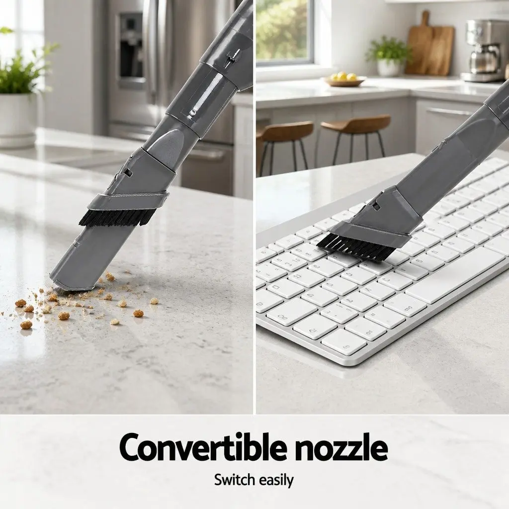 Cordless Stick Vacuum Cleaner Purple Lightweight 2-in-1 Bagless 150W