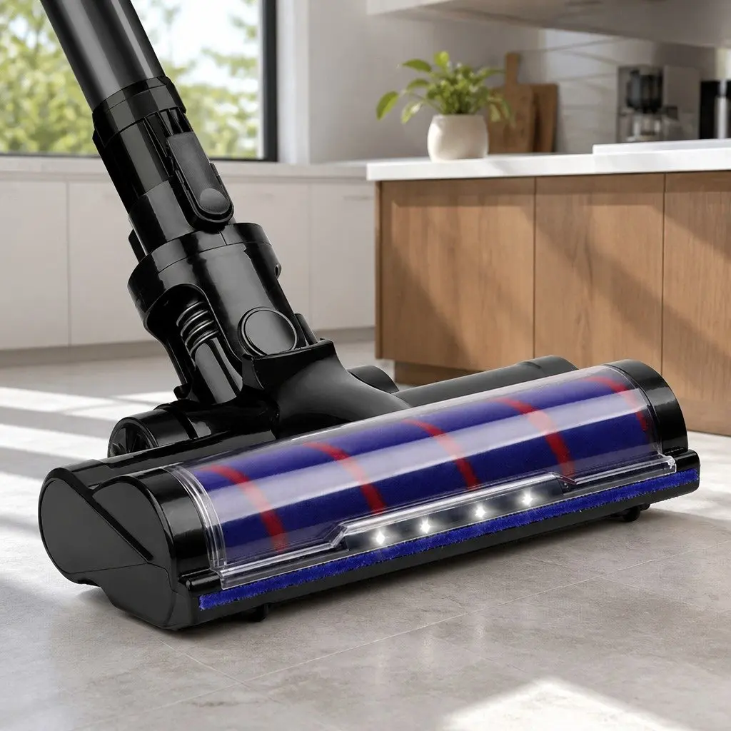 Motorised Roller Brush Head Stick Vacuum Cleaner Attachment Black