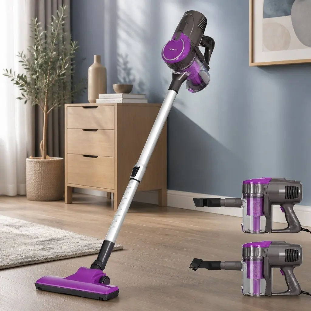 Stick Vacuum Cleaner Purple Corded 500W Handheld Converter