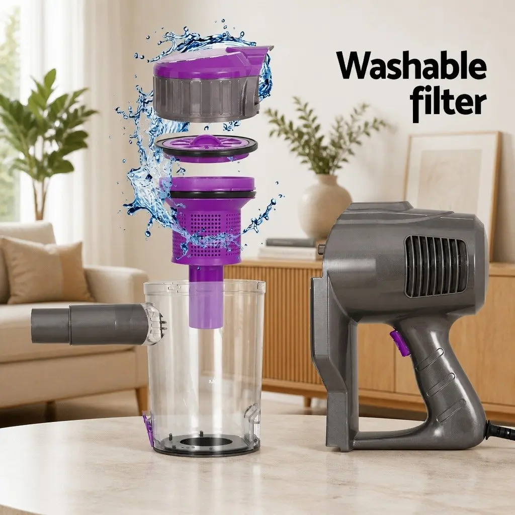 Stick Vacuum Cleaner Purple Corded 500W Handheld Converter