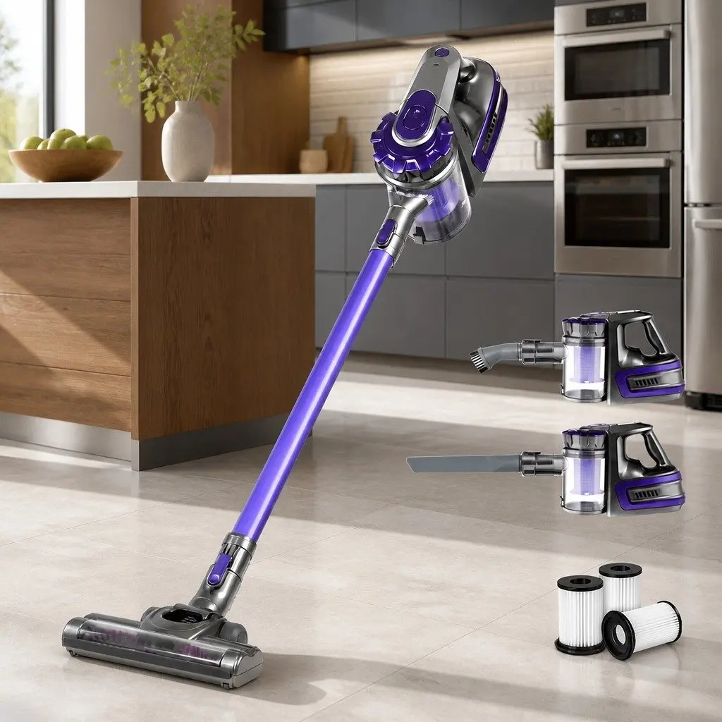 Cordless Stick Handstick Vacuum Cleaner HEPA Filter 150W 8000Pa Grey