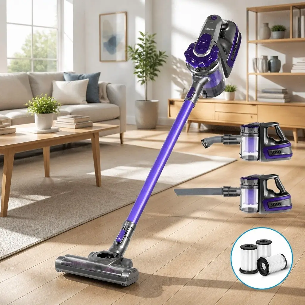 Cordless Stick Handstick Vacuum Cleaner HEPA Filter 150W 8000Pa Grey