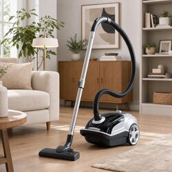Efficient Bagged Canister Vacuum Cleaner with Strong Suction
