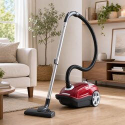 Compact Bagged Canister Vacuum with Powerful Suction