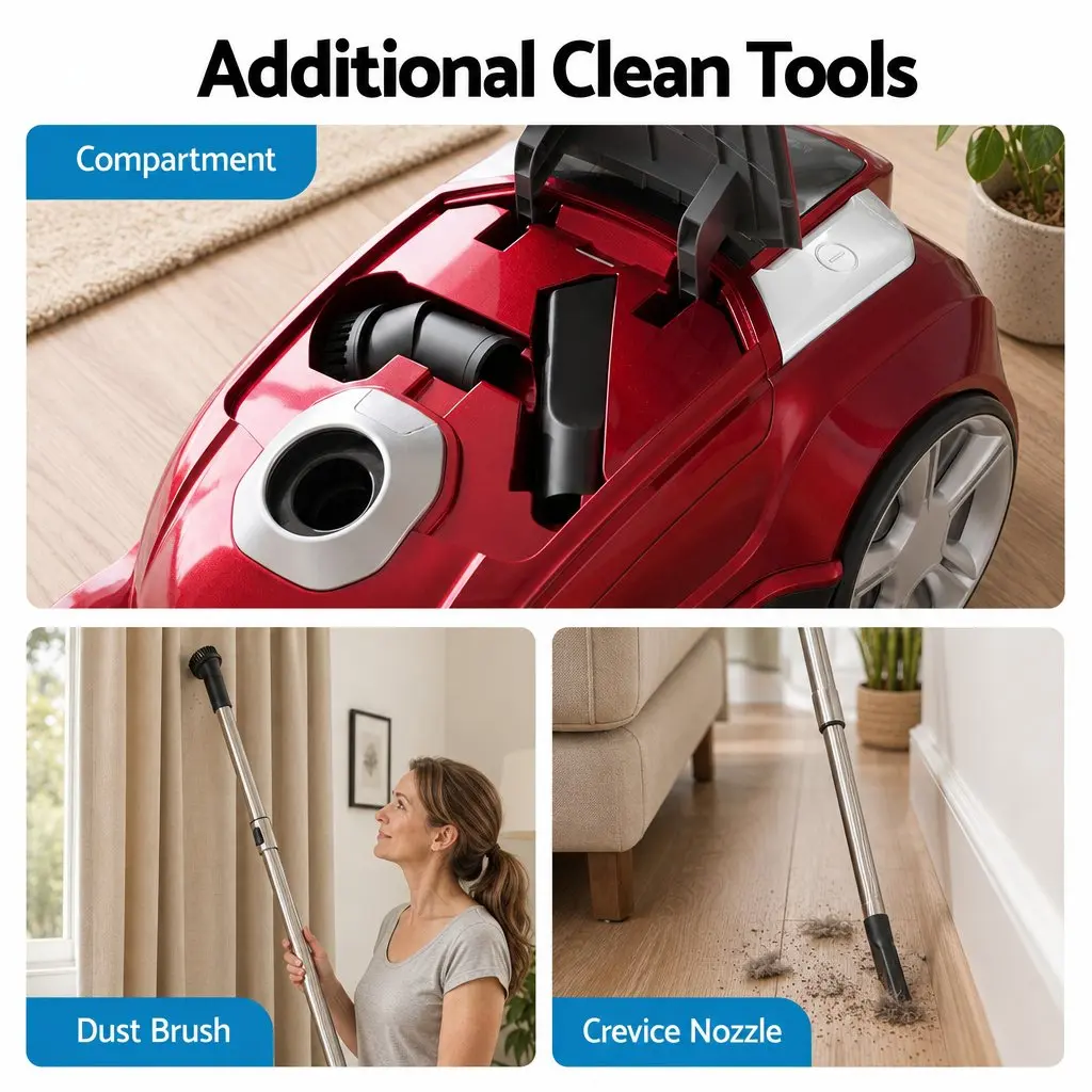 Bagged Canister Vacuum with Powerful Suction