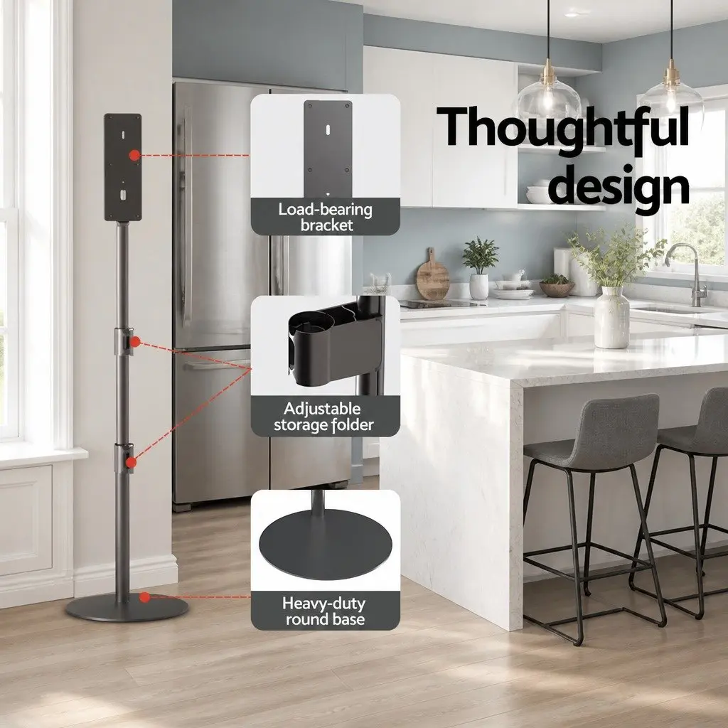 Freestanding Vacuum Cleaner Stand for Dyson V6 V7 V8 V10 V11 Storage Grey