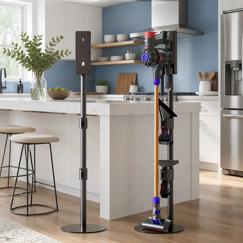 Freestanding Vacuum Cleaner Stand for Dyson V6 V7 V8 V10 V11 Storage Grey