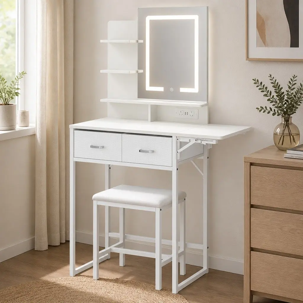 Dressing Table with LED Mirror