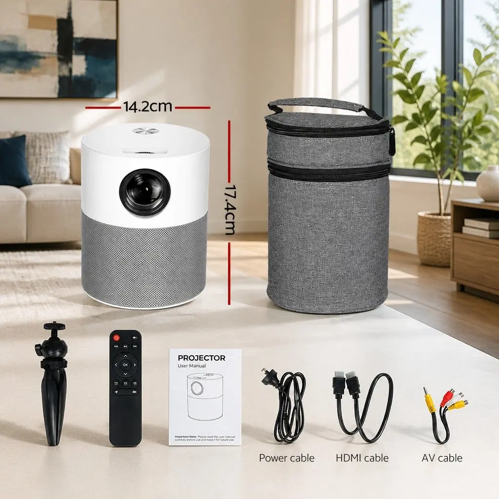 Portable Mini Video Projector 1080P WiFi Home Theater HDMI USB AV Audio
