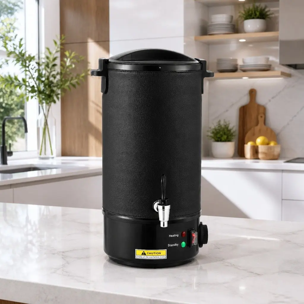 Electric Wax Melter Black 10L Adjustable Temperature Control for Candle Making and Soap Crafting