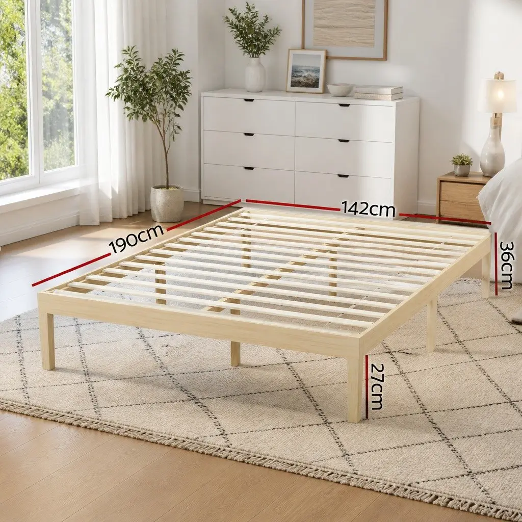 Double Bed Frame with Solid Construction