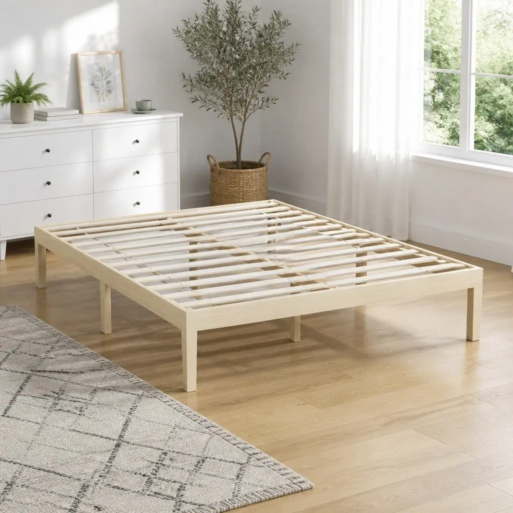 Double Bed Frame with Solid Construction