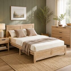Concise King Single Bed Frame with Strong Support