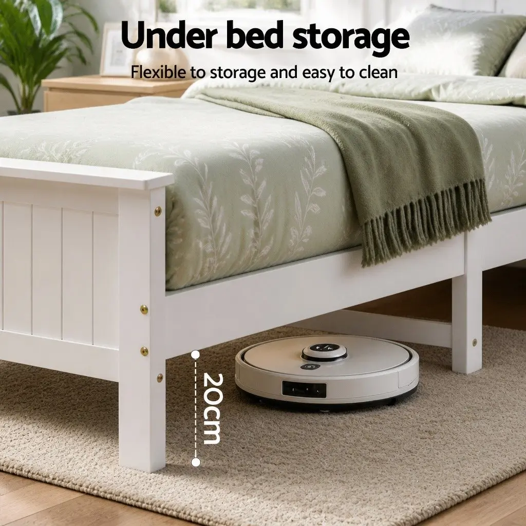 Bed Frame with Storage Headboard
