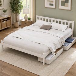 Queen Bed Frame with Storage - Simple Yet Sturdy