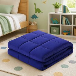 Weighted Blanket 9KG Deep Touch Pressure Relax Adults Kids Sleep Navy Blue