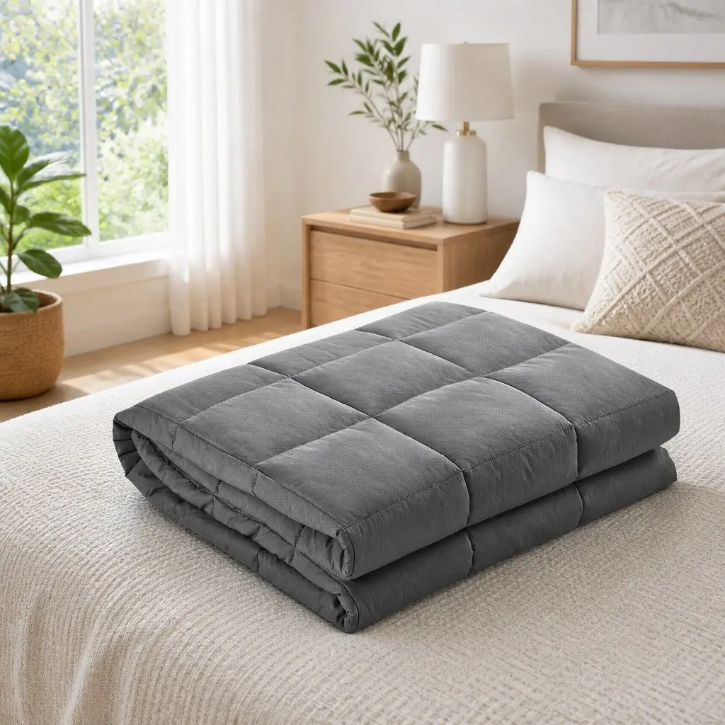 Comfort of a 5KG Grey Weighted Blanket