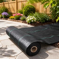 Weed Mat 0.915m x 200m Black UV Resistant Porous Garden Control Plant Barrier