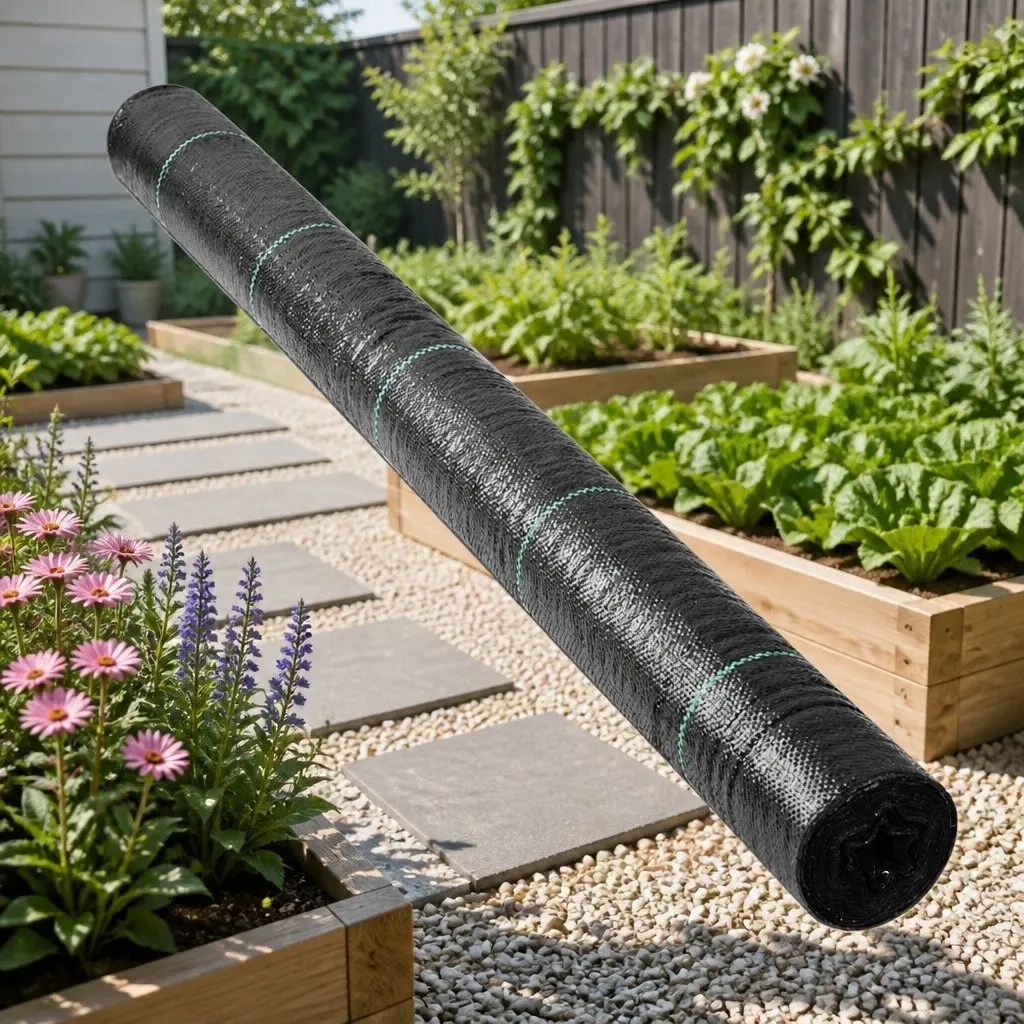 Weed Control Mat Black 1.83m x 100m Heavy Duty UV Resistant Woven Fabric