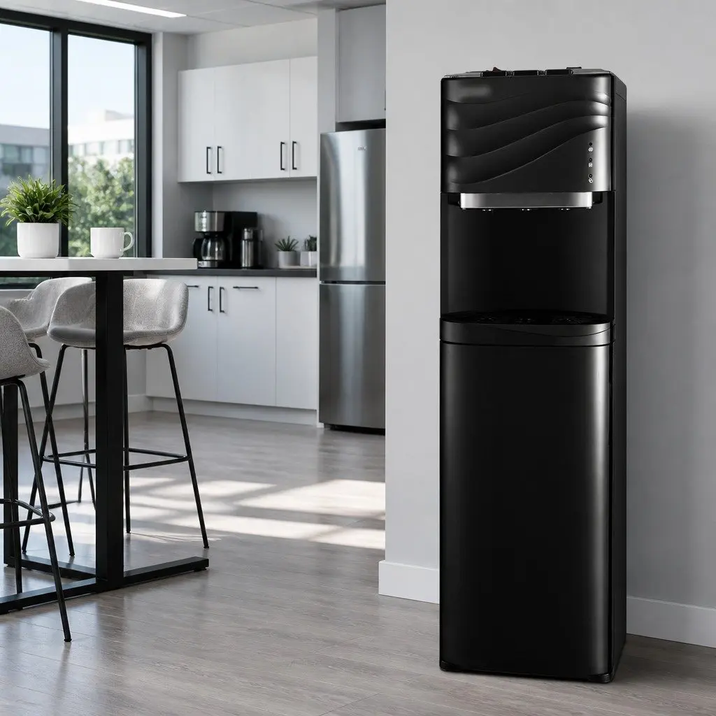 Water Dispenser Black Bottom Load Electronic Cooling Hot Cold Warm Water