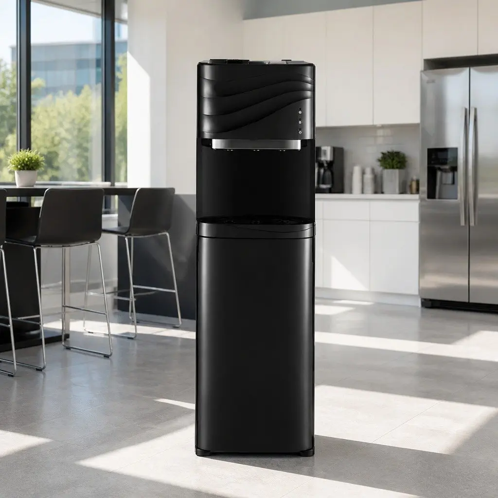 Water Dispenser Black Bottom Load Electronic Cooling Hot Cold Warm Water