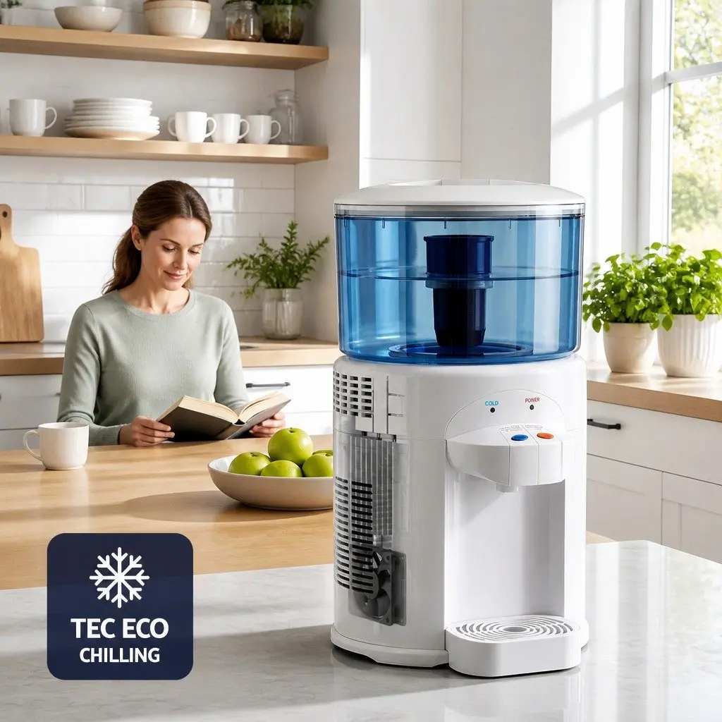 Benchtop Water Cooler Dispenser 5L Dual Tap Room Temperature Cold Water Purifier
