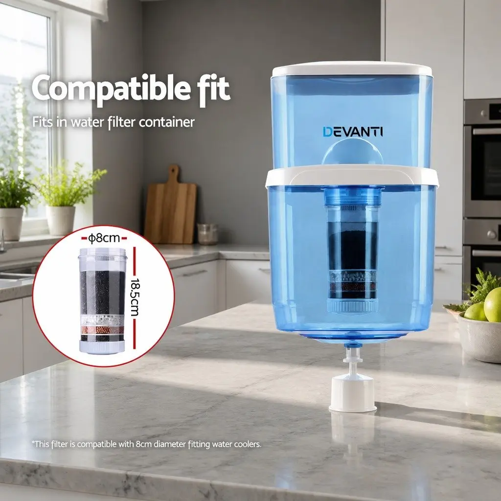 Water Filter Dispenser White 7-Stage Filtration System Kitchen Purifier