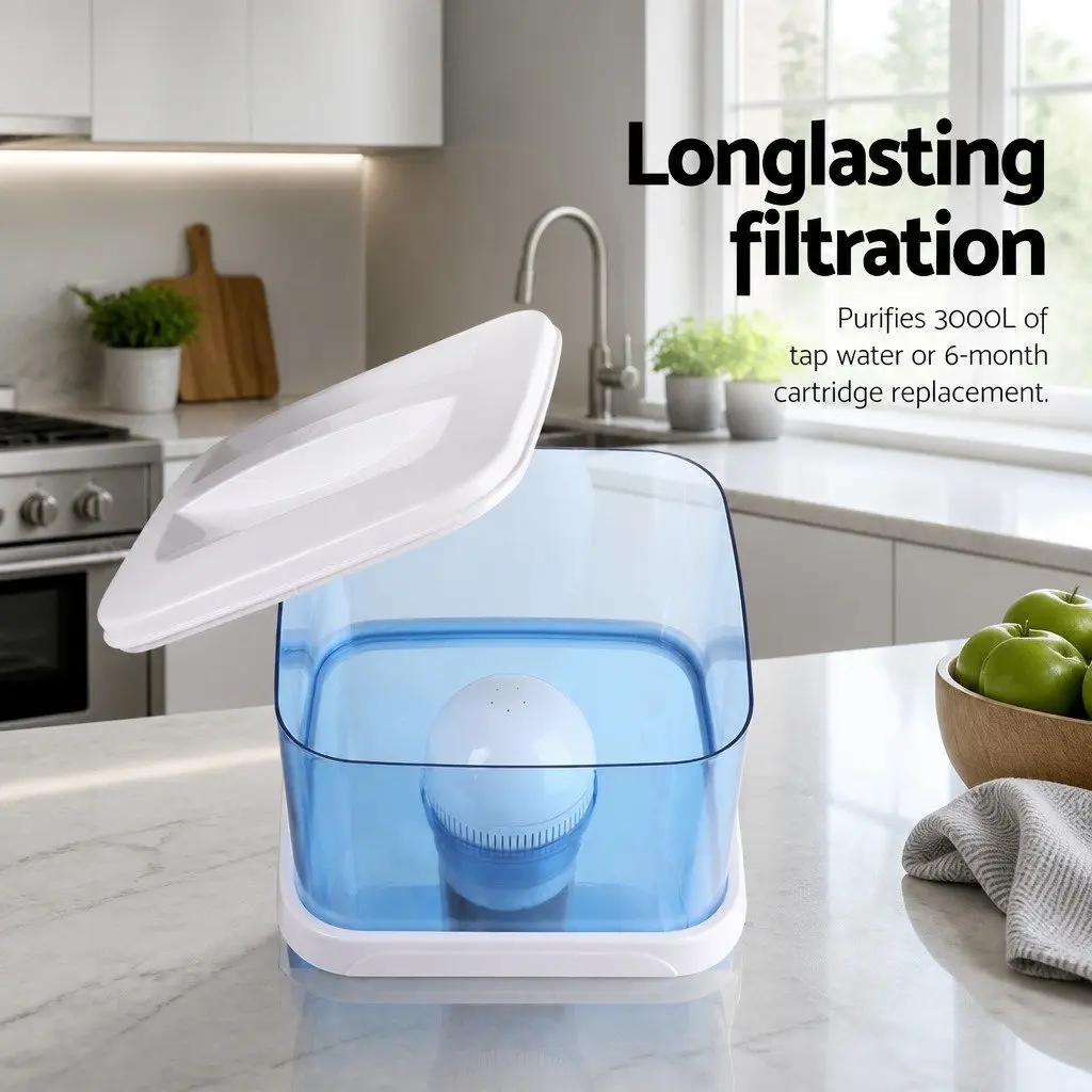 Water Filter Dispenser White 7-Stage Filtration System Kitchen Purifier