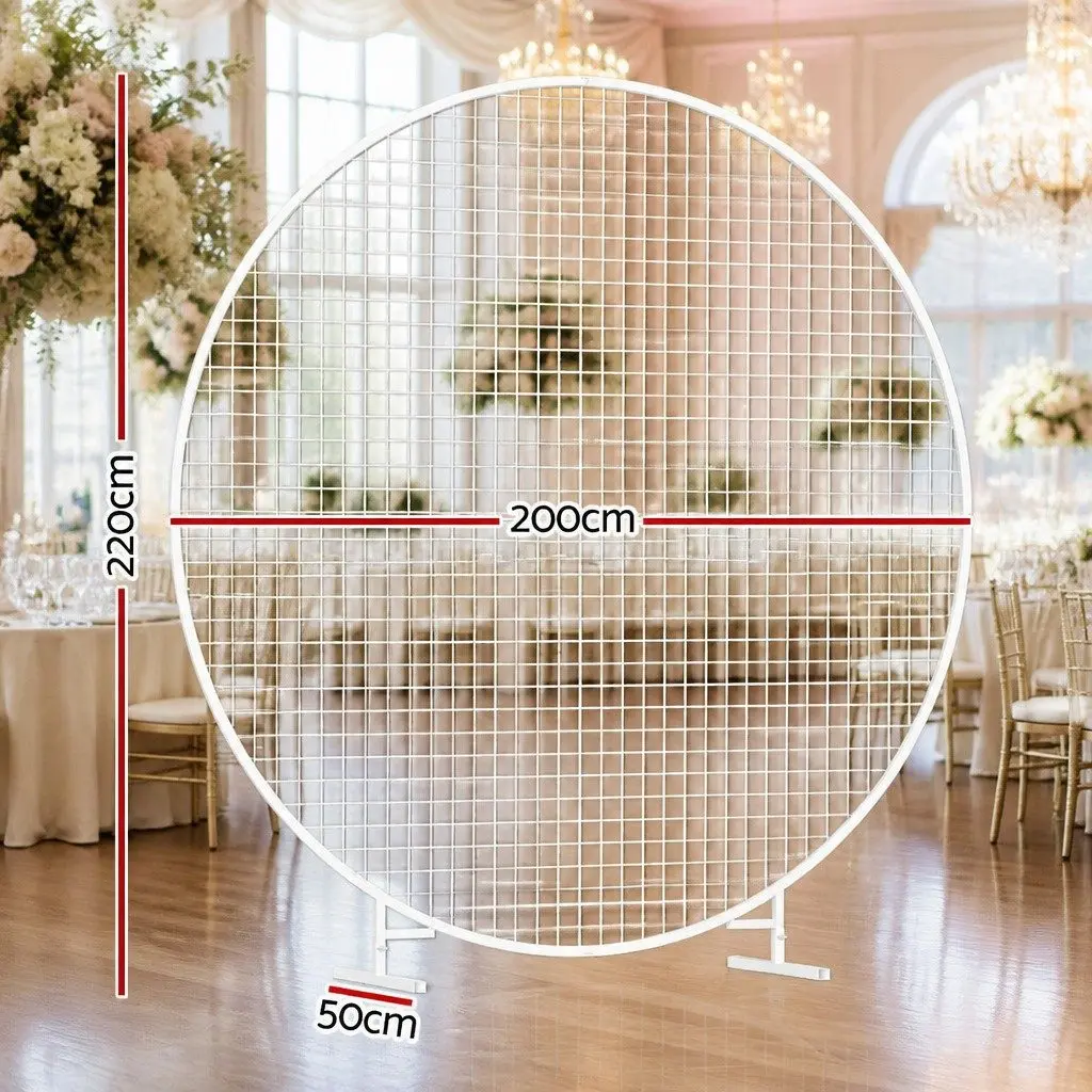 Backdrop Stand Gold 2M Metal Frame Easy Assembly for Wedding Party Decoration