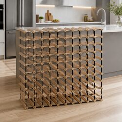 Compact 120-Bottle Wine Rack with Sturdy Design