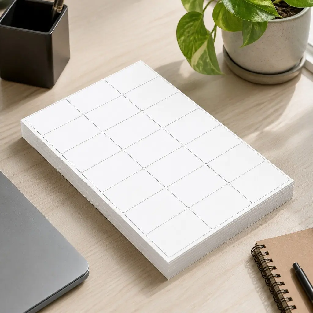 A4 White Matte Self Adhesive Label Sheets 100 Pack 21 Labels Per Sheet Strong Adhesive Smooth Printing