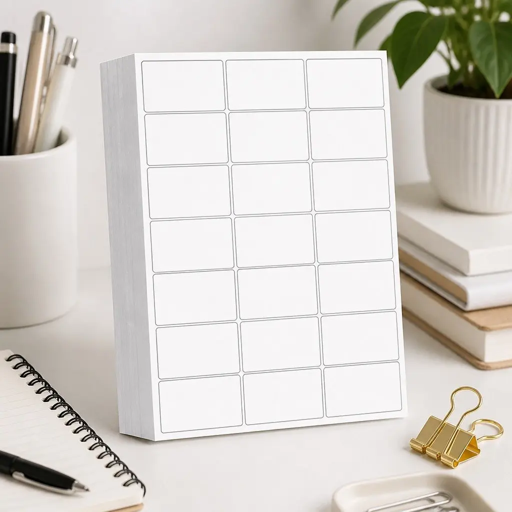A4 White Matte Self Adhesive Label Sheets 100 Pack 21 Labels Per Sheet Strong Adhesive Smooth Printing