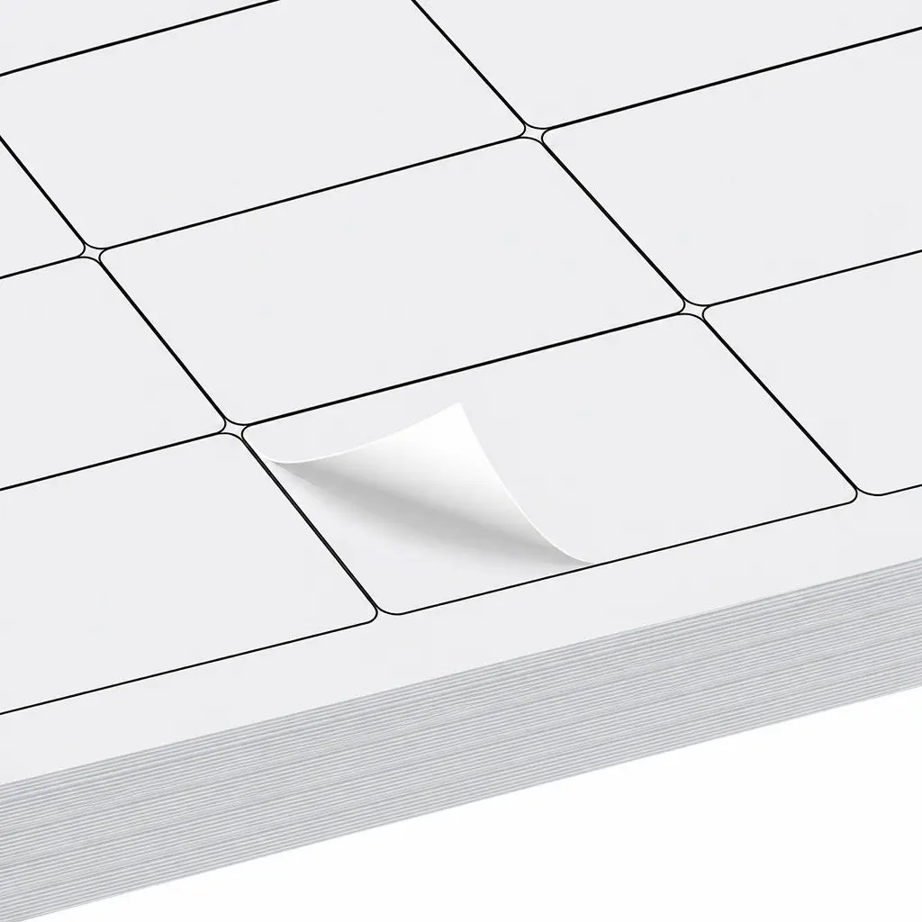 A4 White Matte Self Adhesive Label Sheets 100 Pack 21 Labels Per Sheet Strong Adhesive Smooth Printing