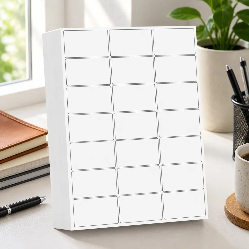 A4 White Matte Self Adhesive Label Sheets 100 Pack 21 Labels Per Sheet Strong Adhesive Smooth Printing