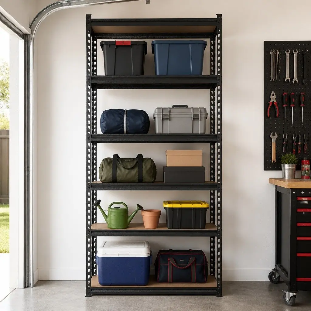 6x1.5M Garage Shelf Rack with High Capacity