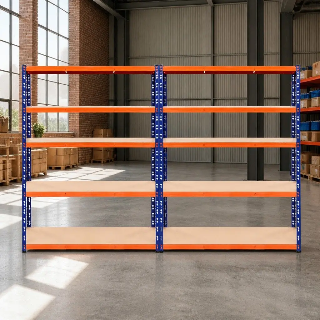 Garage Storage Rack Shelving Unit 2.4m Industrial Warehouse Pallet Racking