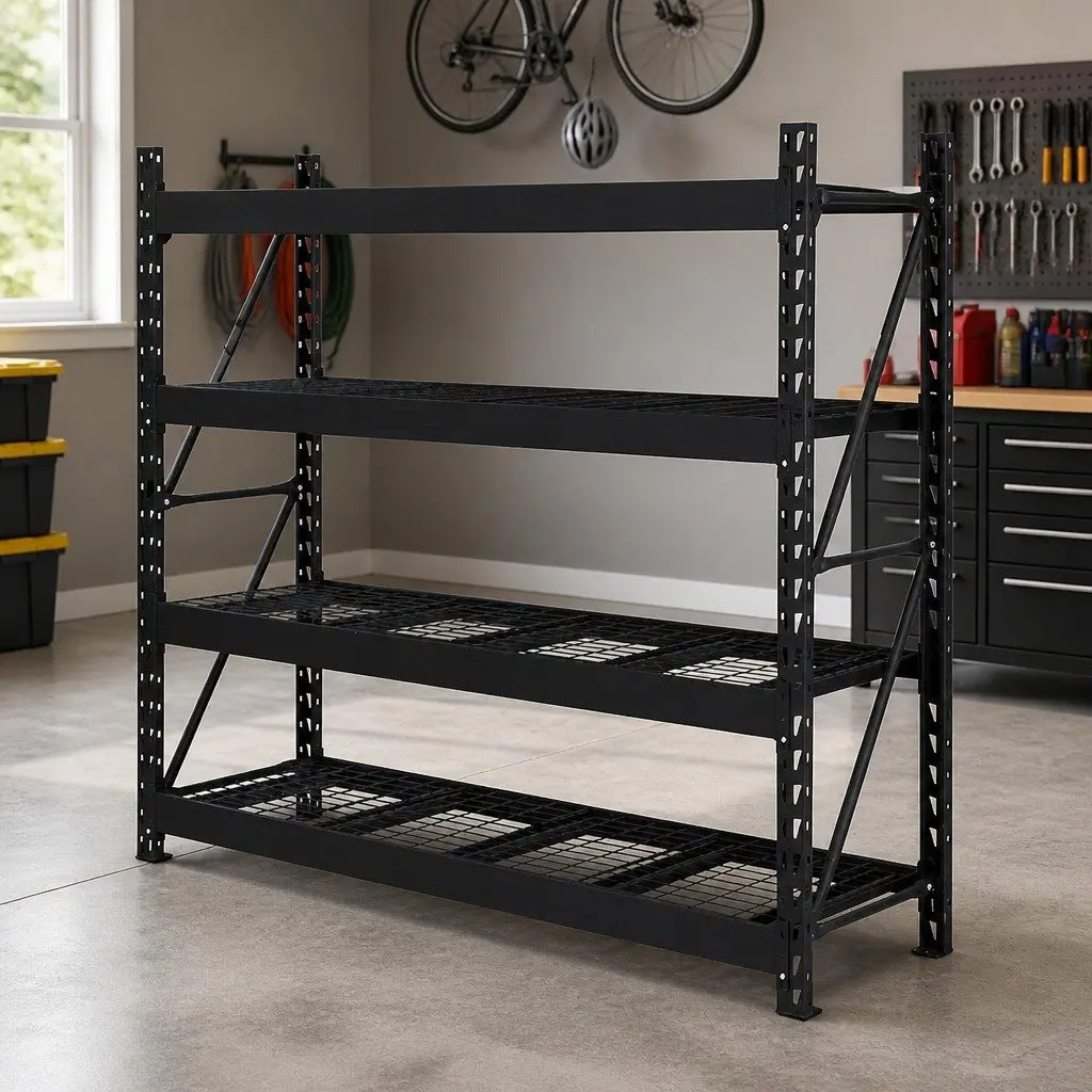 Garage Shelving Warehouse Rack Pallet Racking Storage Shelve 2M x 2M Black