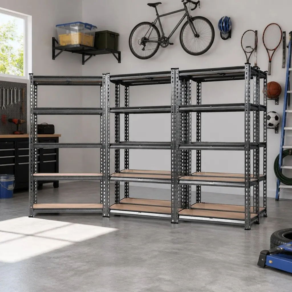 Garage Shelving Unit Matte Charcoal 70x30x150cm 5 Tier Adjustable Storage Rack